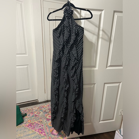 Boohoo Polka Dot Ruffle Maxi Dress - Picture 3 of 4